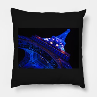 Paris - Blue Old Lady Pillow