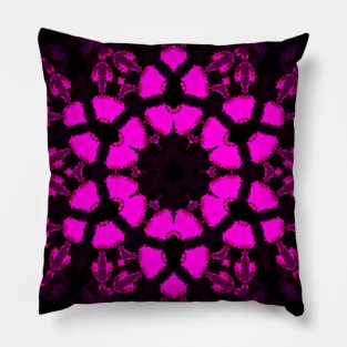 Psychedelic Hippie Flower Purple Pillow