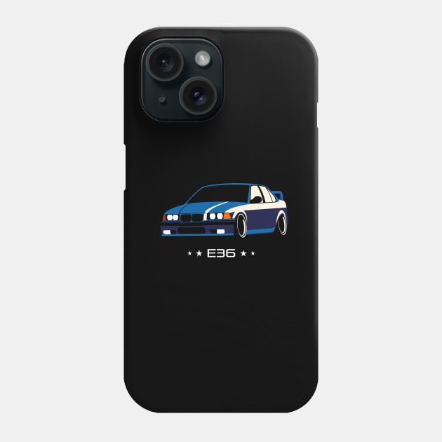 E36 Bimmer minimalist style Phone Case by masjestudio