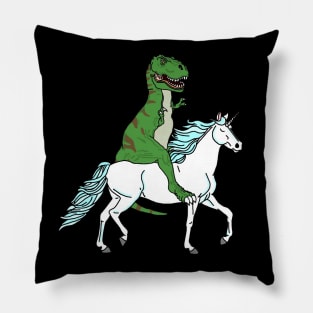 Unicorn Riding Dino Pillow