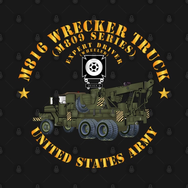 M816 Medium Wrecker Truck - OD - Left Rear Oblique - w Expert Driver Badge  X 300 by twix123844