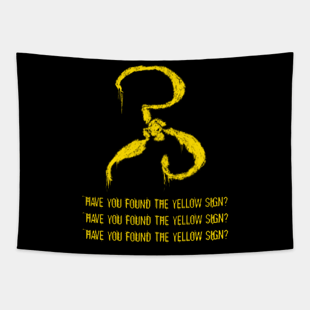 Have you found the Yellow Sign Tapestry by sandpaperdaisy