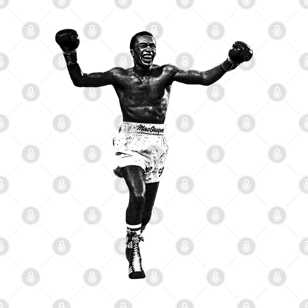 Sugar Ray Leonard || Vintage Pencil Drawing by Zluenhurf