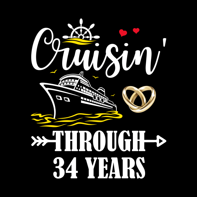 Cruising Through 34 Years Family 34th Anniversary Cruise Couple by Davito Pinebu 