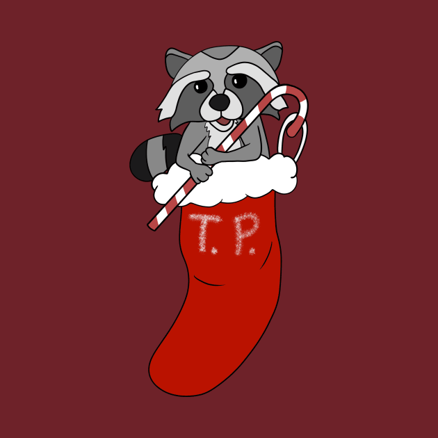 Trash Panda Christmas Stocking (no glow) by Smagnaferous