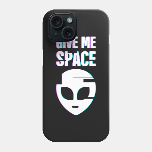 Give Me Space – Alien Introvert Phone Case by MeatMan