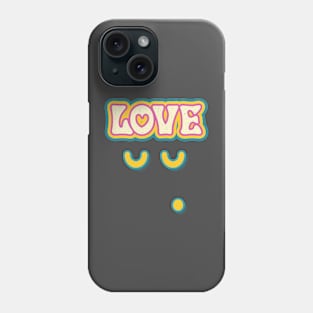 Love, Retro Love Text, Cute Gift Idea For Valentine Phone Case