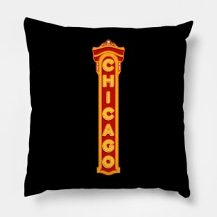 Chicago Theater Sign Pillow