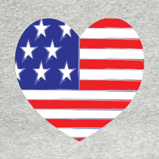 Heart Flag - Flag - T-Shirt