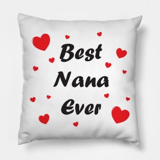 Best nana ever heart doodle hand drawn design Pillow