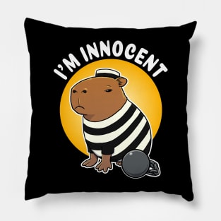 I'm innocent Capybara Jail Pillow