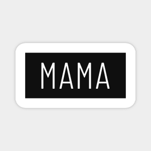 Mama Black and White Block Design Magnet