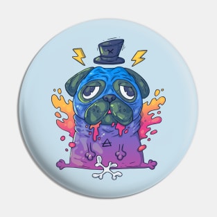 dug pug cool cartoon Pin