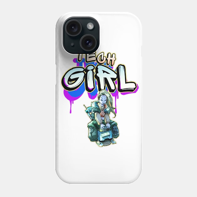 Tech Girl Phone Case by nansshu29