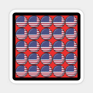 United States Patriotic Flag Pattern Magnet