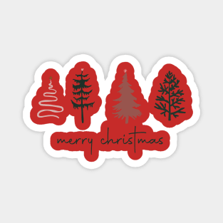 Christmas tree merry Christmas Magnet