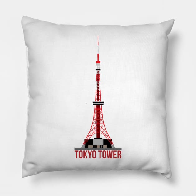 Tokyo Tower Pillow by conform