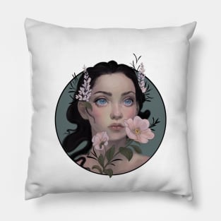 Flora art nouveau - Goddess Pillow