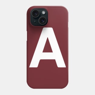 "A" - alphabet Phone Case