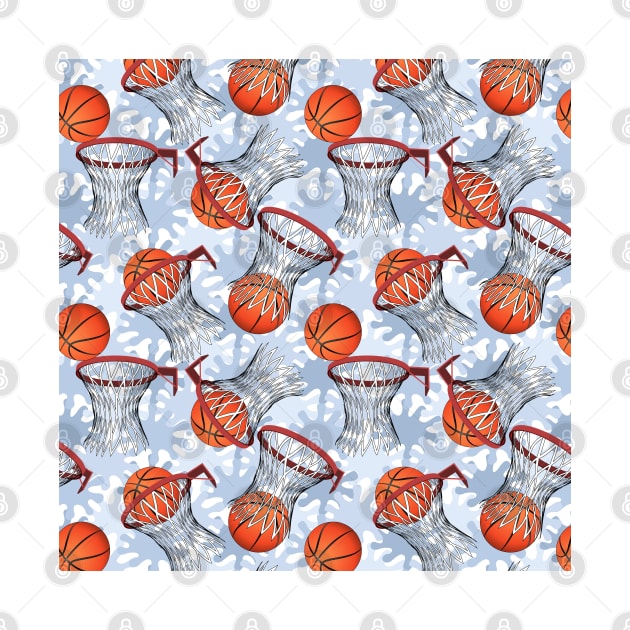 Basketball Pattern by Designoholic