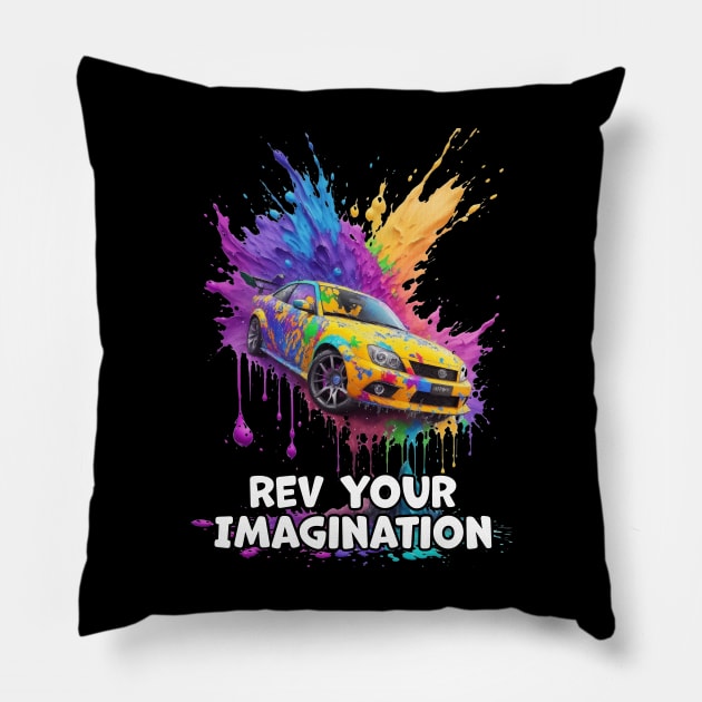 Chromatic Velocity: Ignite Your Imagination Pillow by star trek fanart and more