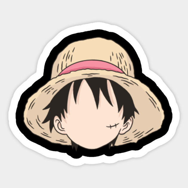 Luffy head - One Piece - Sticker | TeePublic