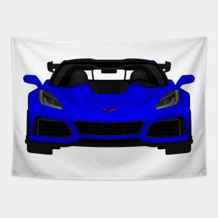 Z06 ZR1 DARK-BLUE Tapestry