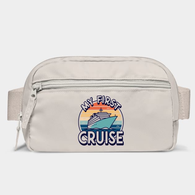 My First Cruise, Vintage Vacation Shirt Design for First-Time Cruisers by Pixel Threads 