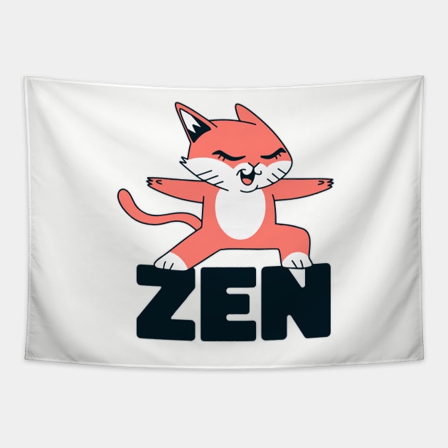 Cat Zen Tapestry by timegraf