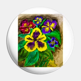 Pansies Pin