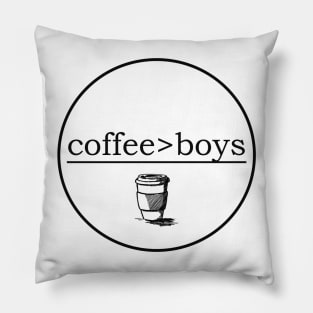 No. 1 Coffee over Boys Pillow