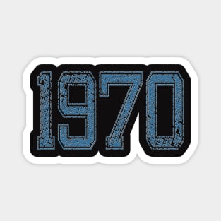 1970 Vintage Year Design Clothing Magnet