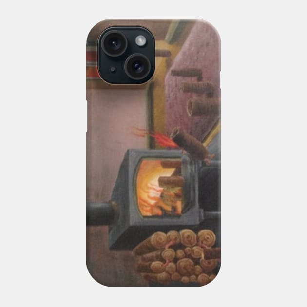 Logs Escaping Fiery Pain Phone Case by ManolitoAguirre1990