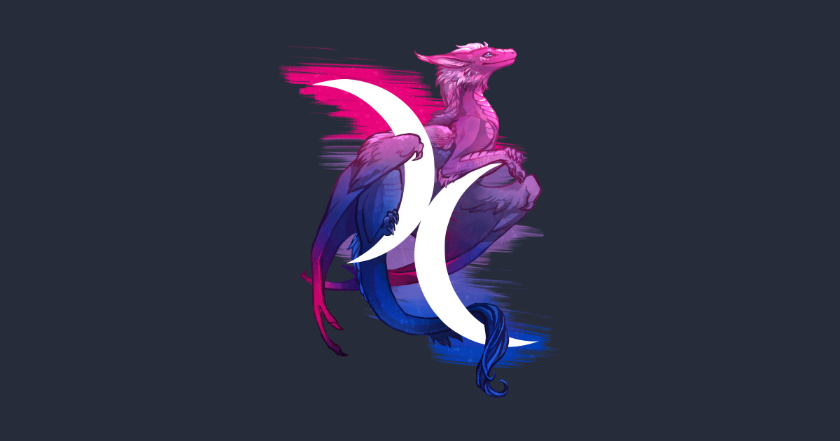 Bi Pride Dragon - Pride - T-Shirt | TeePublic