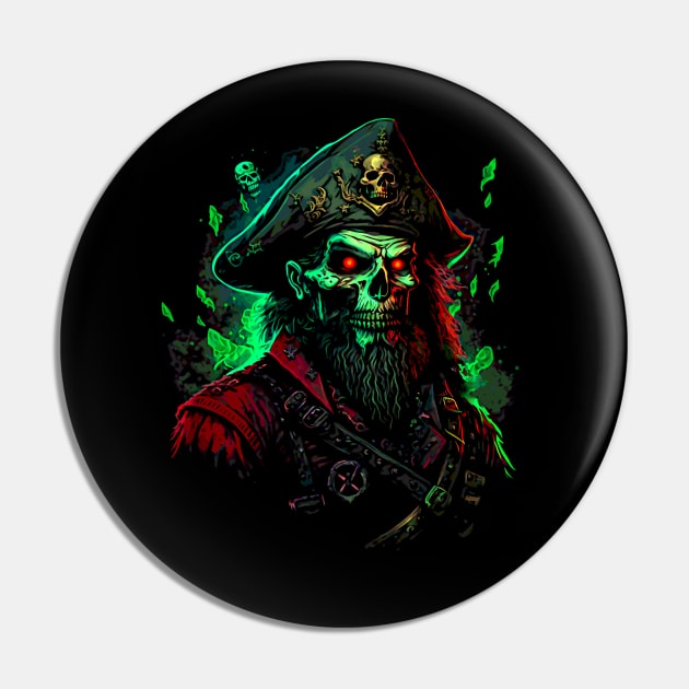 LeChuck's Flaming Voodoo Cannonball Pin by Mel0n