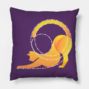 Golden Ratio Cat Pillow