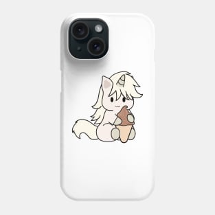 White Unicorn Ice Cream Chocolate Phone Case