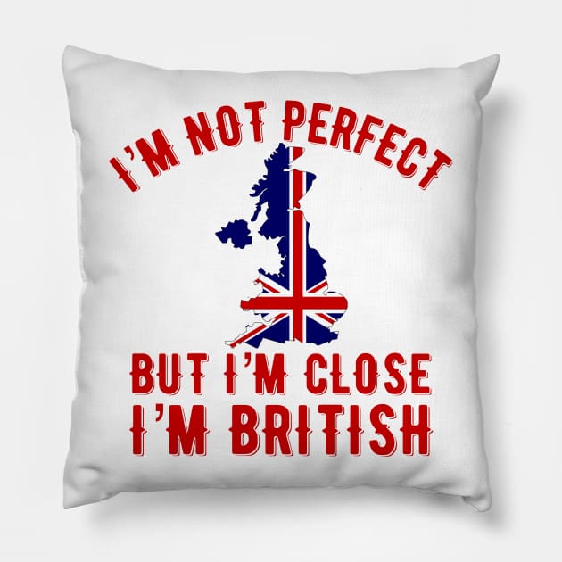 I’m British Pillow by MessageOnApparel
