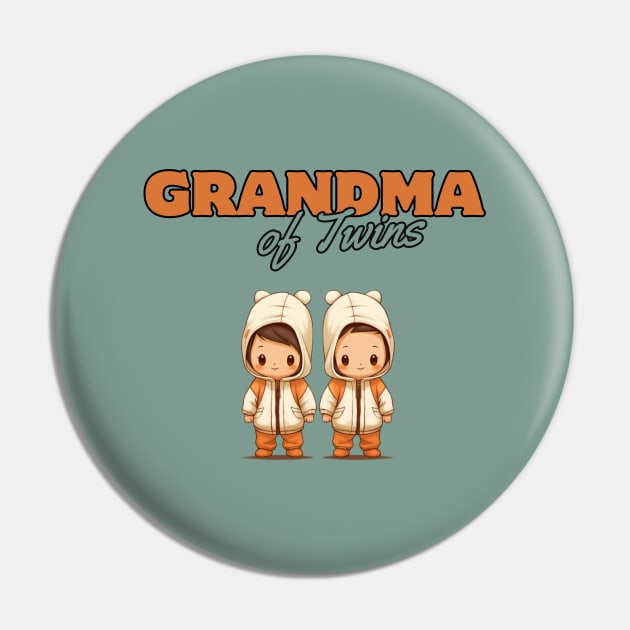 Grandma Of Twins, grandmother's day Pin by Pattyld