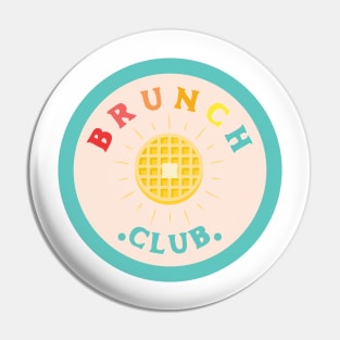 Colorful Brunch Club With Waffle Pin