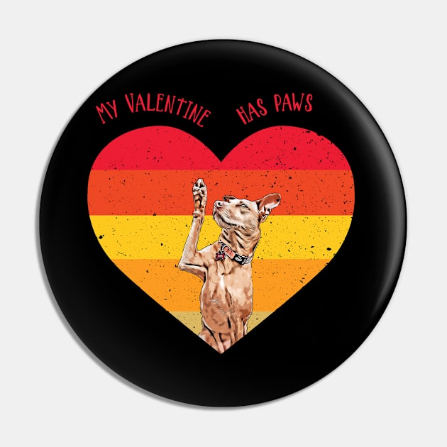 My Valentine Has Paws Pin by Chiaradesigns21