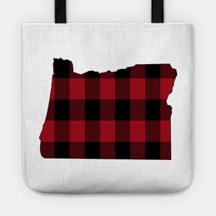 Oregon Dressed in Red Plaid Tote