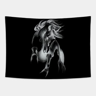 Bucking Horse Dancing in an Abstract Way Tapestry