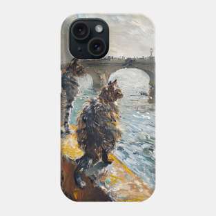 Cats at Waterloo Bridge Phone Case