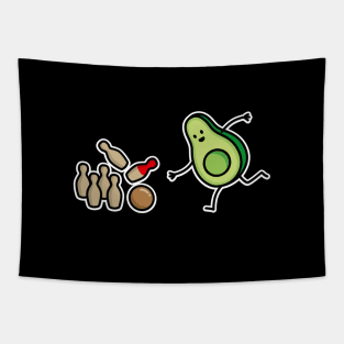 Funny avocado Skittles cartoon Skittle player gift Tapestry