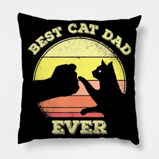 Best Cat Dad Ever Cat Lover Pillow