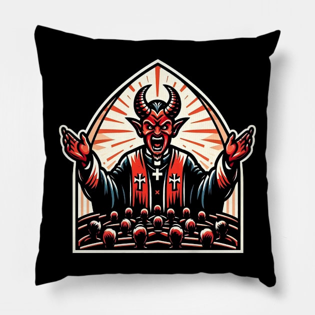 False prophet Pillow by JennyPool