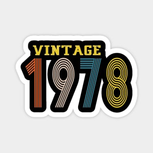 1978 vintage retro Magnet