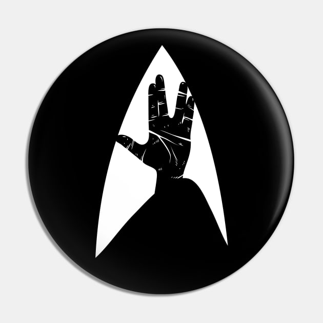 Live Long and Prosper Pin by Baddest Shirt Co.