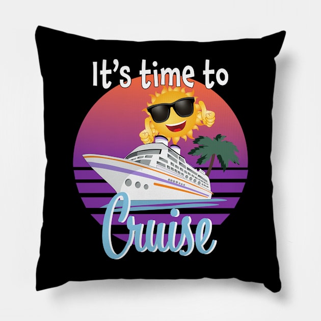 It's time to cruise Pillow by Carrie T Designs